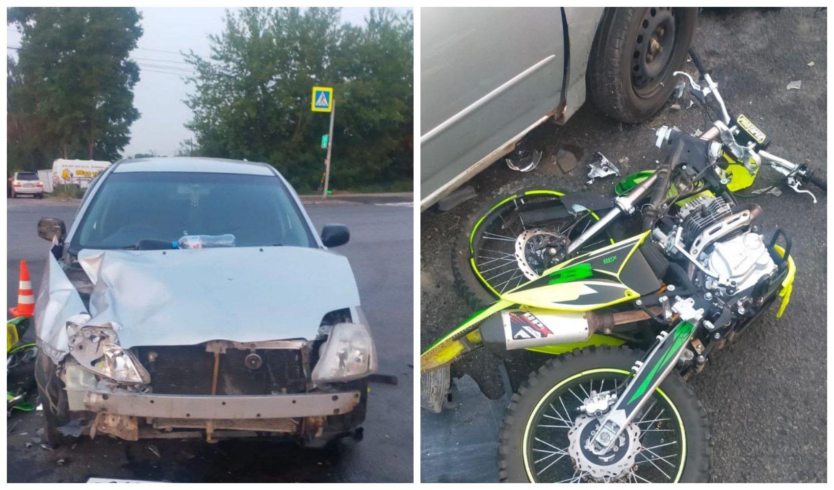 Фото В Новосибирске 18-летний мотоциклист и его пассажир разбились в ДТП 2